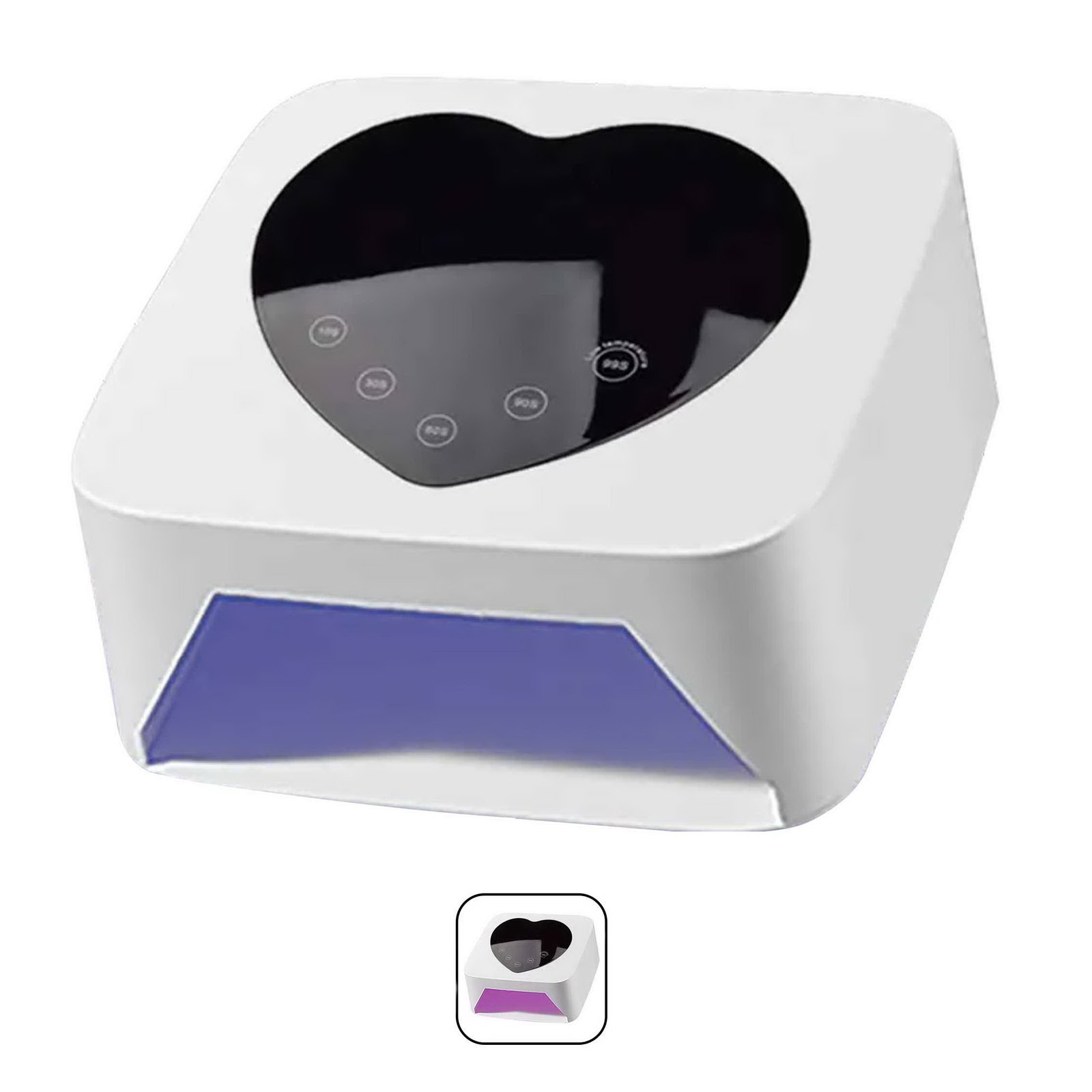 54W Heart Shaped Wireless Nail Lamp