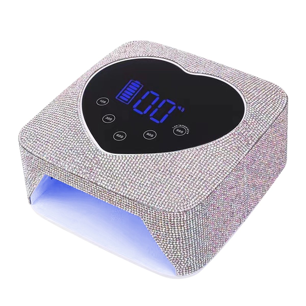 72W Heart-shaped Rechargeable Professional LED Nail Lamp